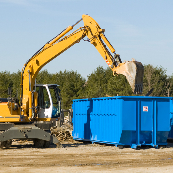 what size residential dumpster rentals are available in Browning Missouri